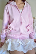 Bow Hoodie Pink
