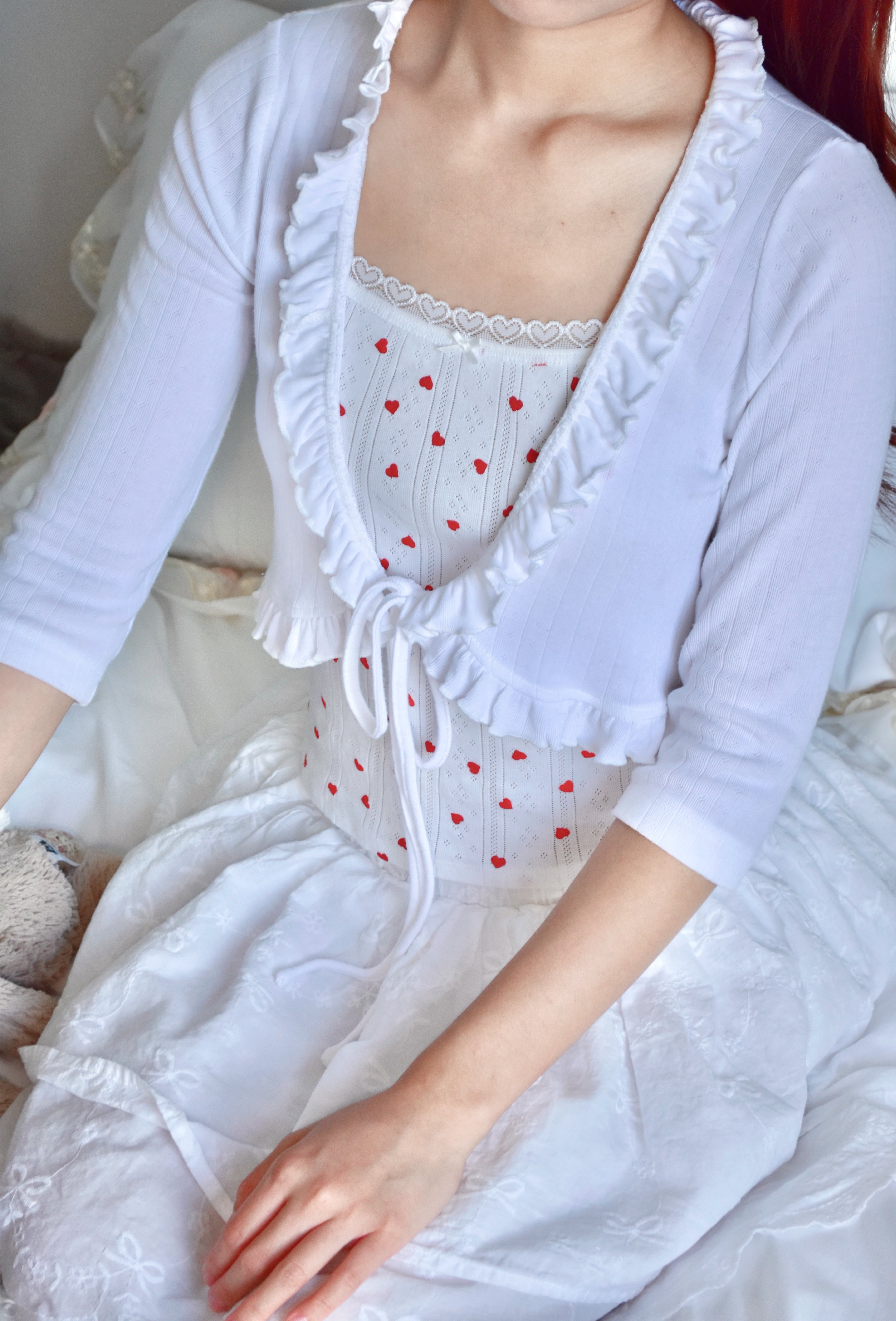 Sweetheart Bolero White