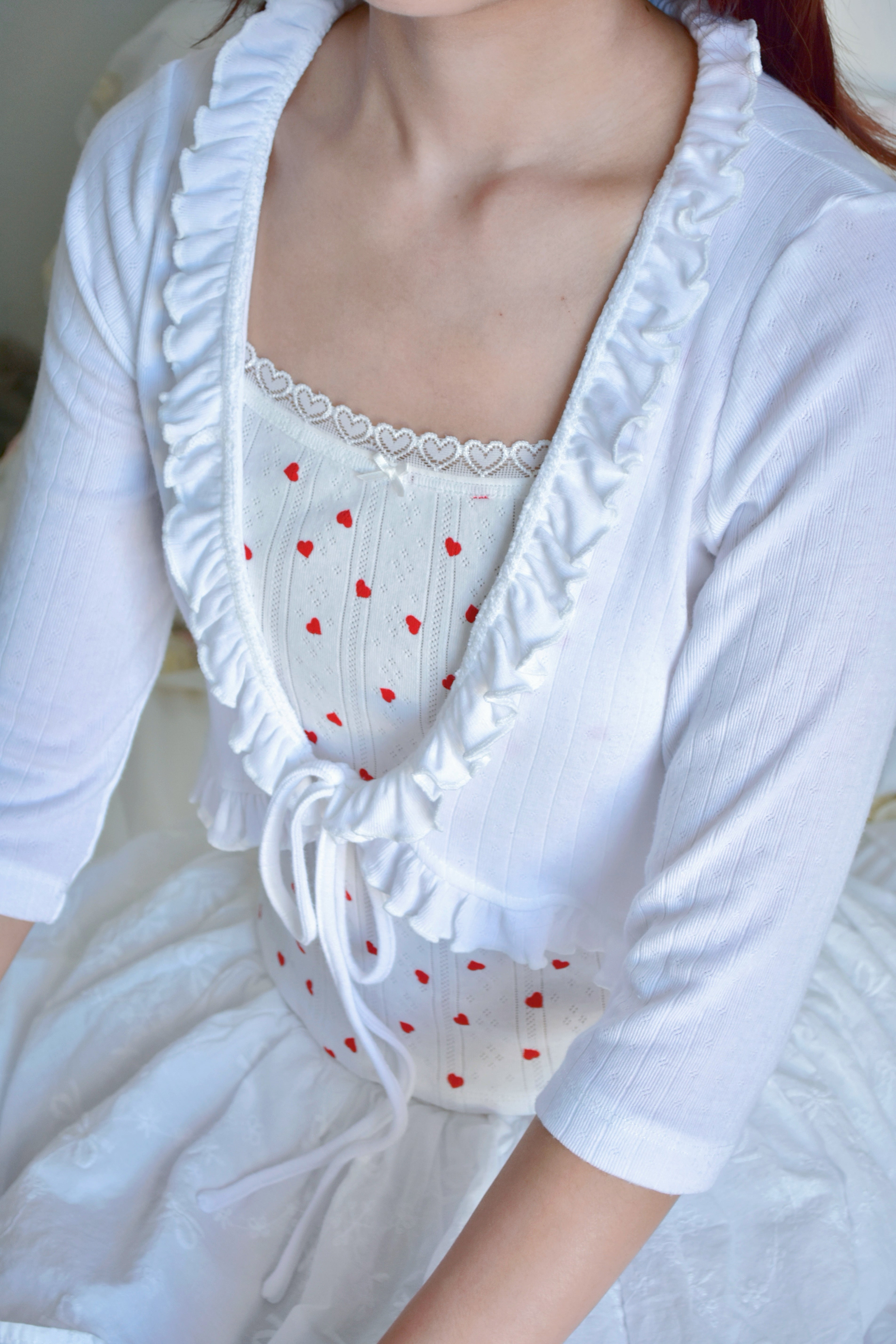 Sweetheart Bolero White