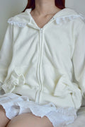 Bow Hoodie Cream